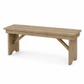 Banco de madera de roble maciza 120 cm